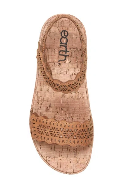 Earth ® Slata Ankle Strap Platform Sandal In Multi
