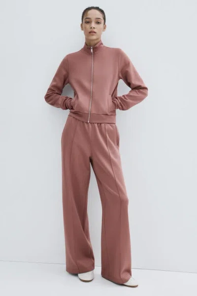 H&m Crease-front Pull-on Pants In Pink