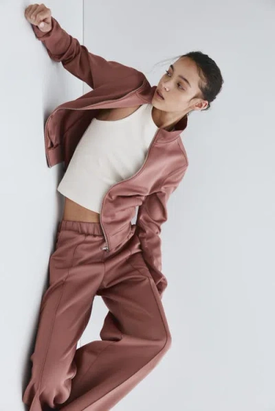 H&m Crease-front Pull-on Pants In Pink