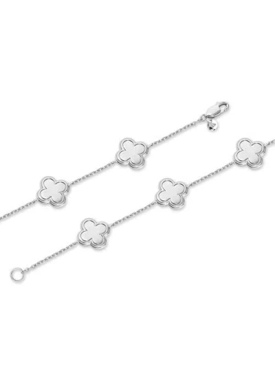 Devata Five  Clover Bracelet In Silver