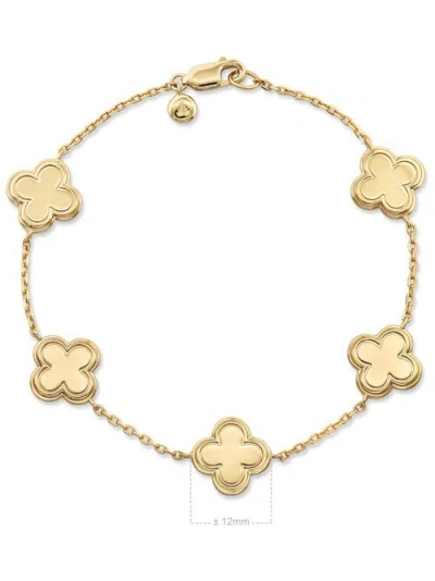 Devata Five Clover Chain Bracelet In Gold