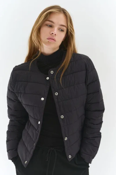 H&m Quilted Jacket In Black
