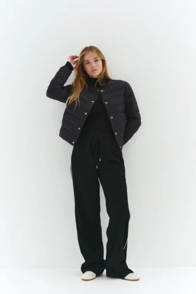 H&m Quilted Jacket In Black