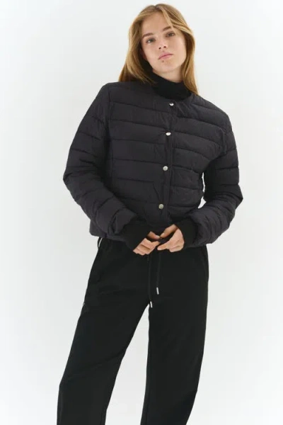 H&m Quilted Jacket In Black
