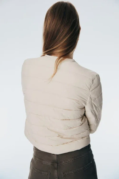 H&m Quilted Jacket In Brown