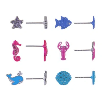 Hallmark 6 Pack Sea Life Stud Earring Set In Multi