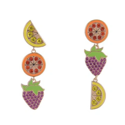 Hallmark Fruit Linear Earrings In Multi