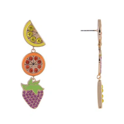 Hallmark Fruit Linear Earrings In Multi