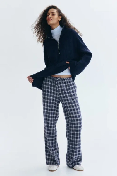 H&m Drawstring Trousers In Blue