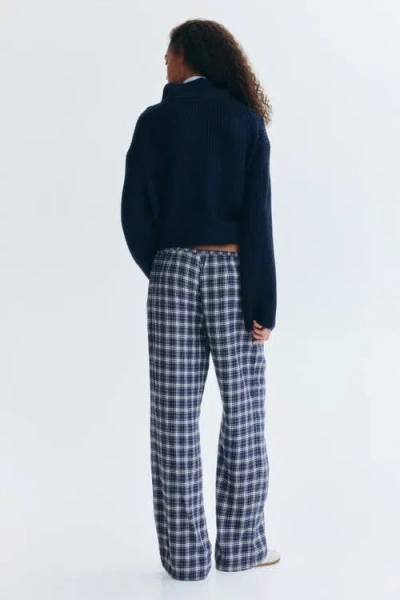 H&m Drawstring Trousers In Blue