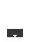 ALEXANDER WANG EXCLUSIVE PRISMA ENVELOPE WALLET WITH MARBLE DETAIL,70W0154