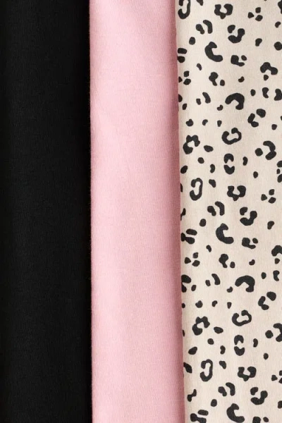 H&m 3-pack Brushed-inside Jersey Leggings In Multi