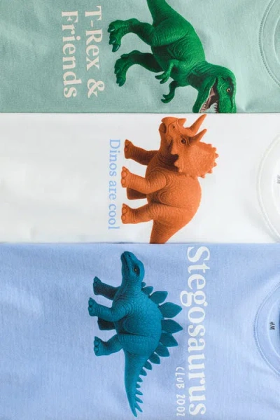 H&m 3-pack Printed T-shirts In Multi