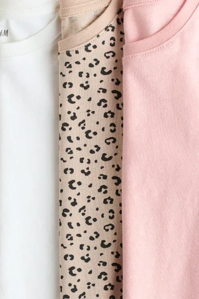 H&m 3-pack T-shirts In Multi