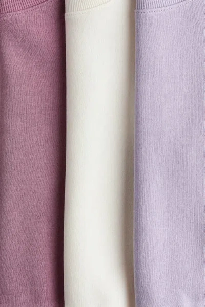 H&m 3-pack Brushed-inside Sweatshirts In Multi