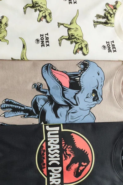H&m 3-pack Printed T-shirts In Multi