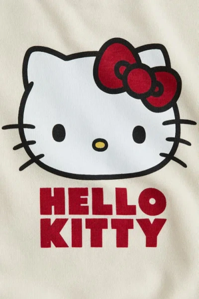 H&m Printed Sweatshirt In White