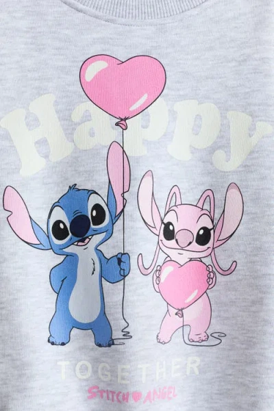 H&m Printed Sweatshirt In Blue