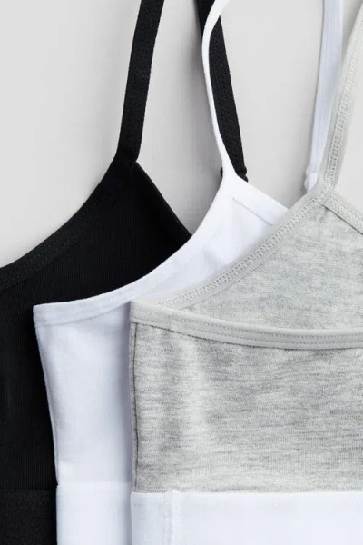 H&m 3-pack Jersey Tops In Multi