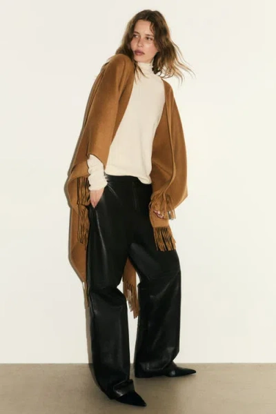 H&m Wool-blend Cape In Brown