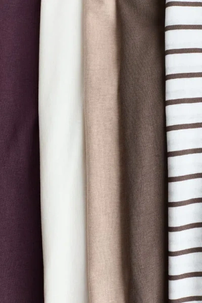 H&m 5-pack T-shirts In Multi