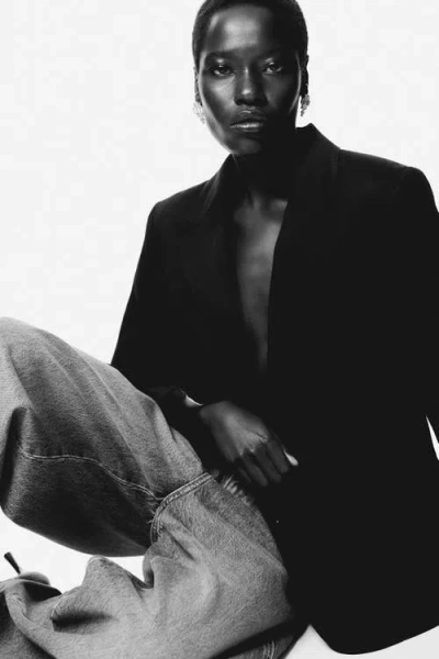 H&m Single-breasted Blazer In Black
