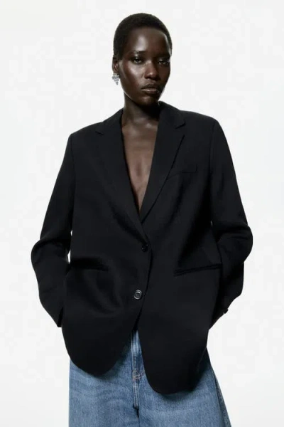 H&m Single-breasted Blazer In Black