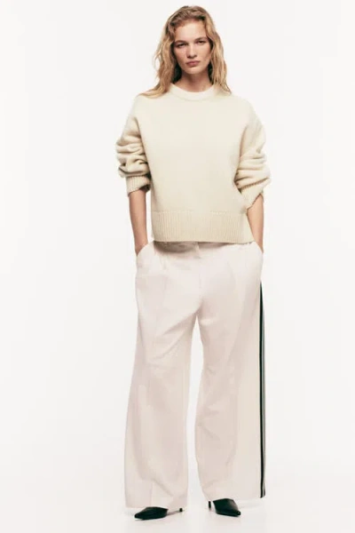 H&m Oversized Jumper In Neutral