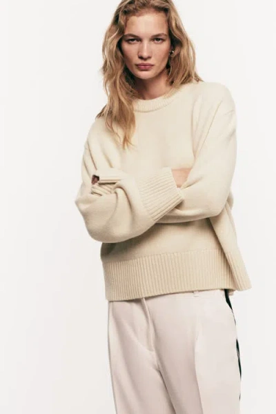 H&m Oversized Jumper In Neutral