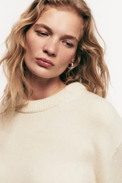 H&m Oversized Jumper In Neutral