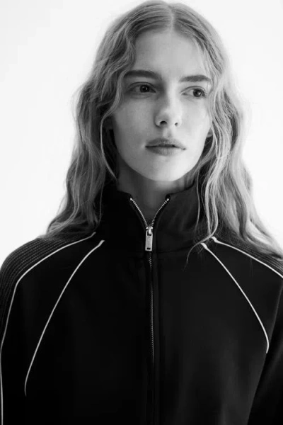H&m Track Jacket In Brown