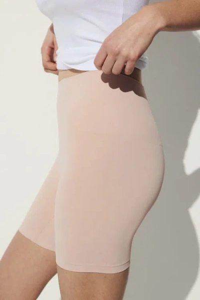 H&m 2-pack Seamless Medium Shape Bikers In Pink