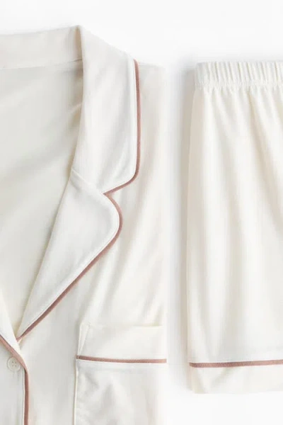 H&m Viscose-blend Pyjamas In Neutral