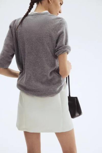 H&m Pull-on Skirt In White