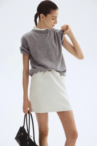 H&m Pull-on Skirt In White