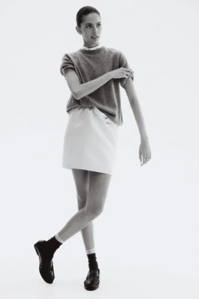 H&m Pull-on Skirt In White
