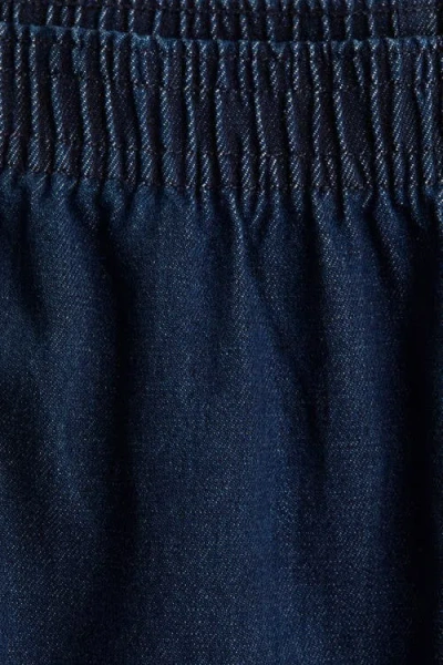 H&m Pull-on Denim Trousers In Blue