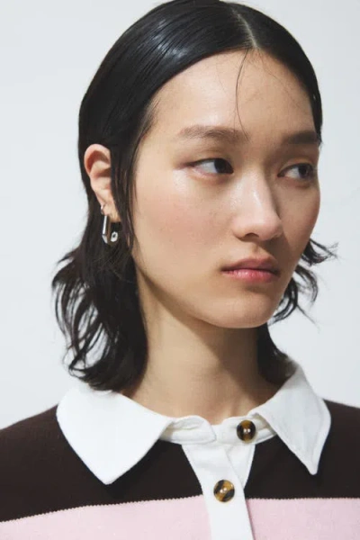 H&m Collared Jumper In Multi