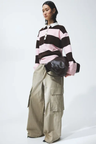 H&m Collared Jumper In Multi