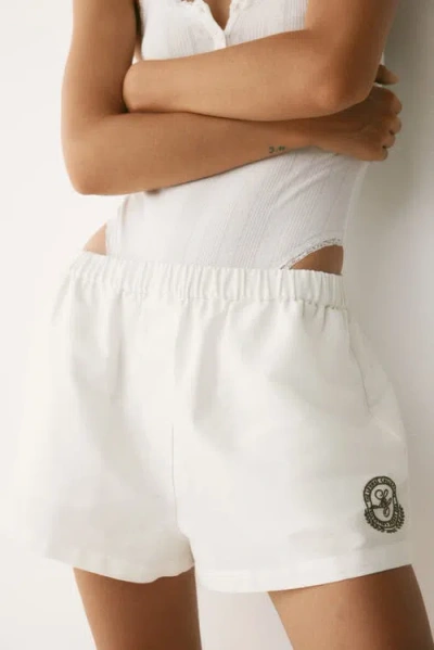 H&m Cotton Pull-on Shorts In White