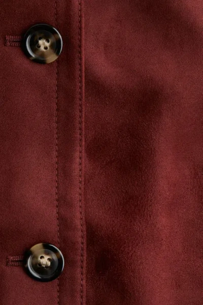 H&m Collared Jacket In Brown