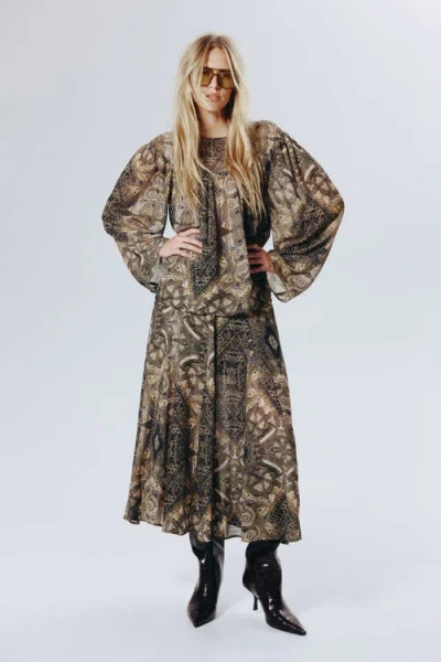 H&m Patterned Blouse In Multi