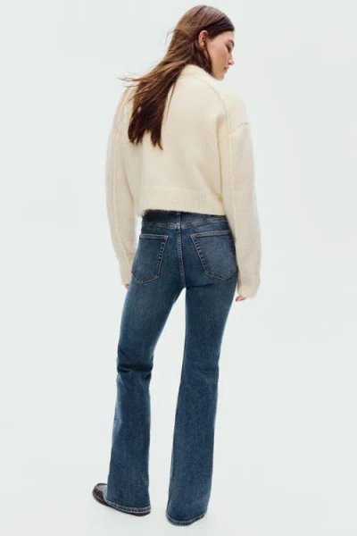 H&m Flared High Jeans In Blue