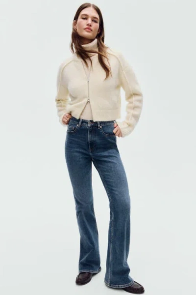 H&m Flared High Jeans In Blue
