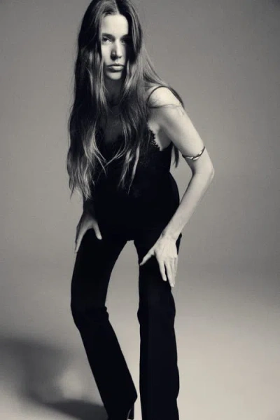 H&m Flared High Jeans In Black