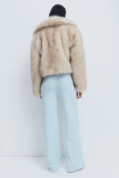 H&m Knitted Pull-on Trousers In Blue