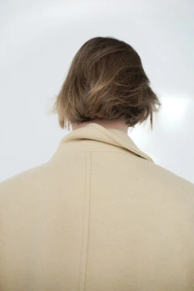 H&m Oversized Wool-blend Coat In Yellow