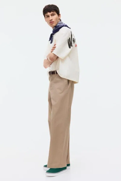 H&m Oversized Printed T-shirt In White