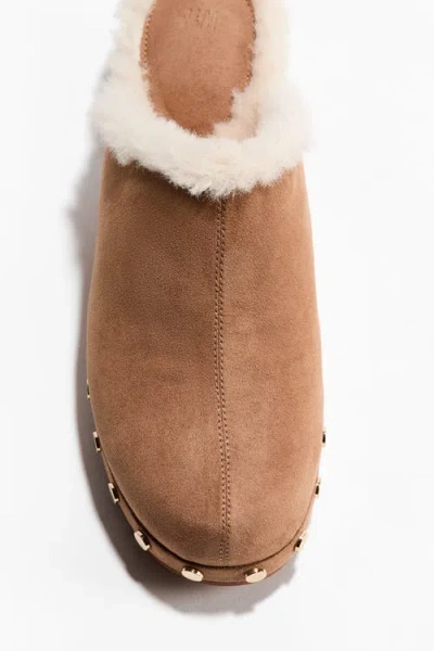 H&m Warm-lined Clogs In Brown