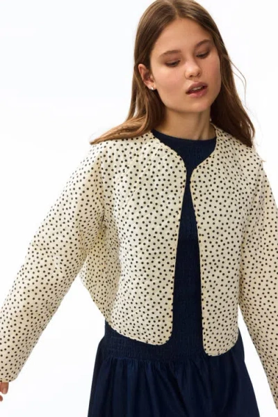 H&m Oversized Quilted Jacket In Neutral